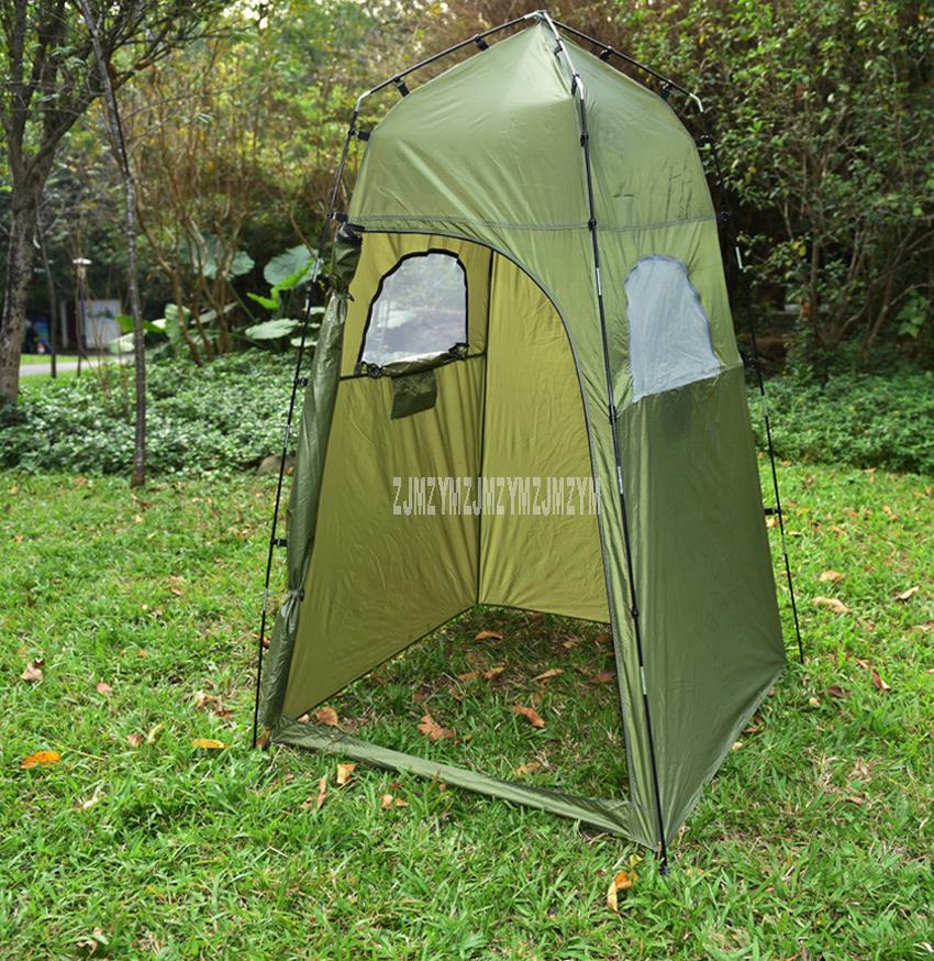 Cheap Goat Tents 120*195cm Portable Privacy Toilet Bath Shower Tent 210T Polyester Outdoor Camping Dressing Room Photography Tent Manual Install Tents 